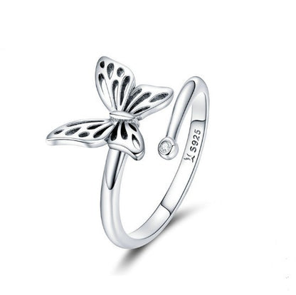 Butterfly & Stone Ring