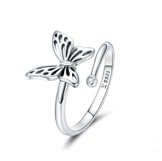Butterfly & Stone Ring