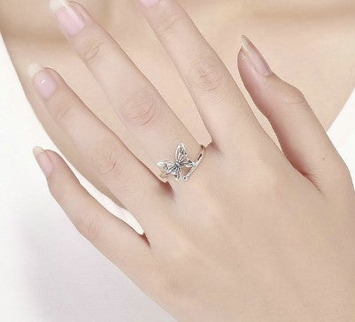 Butterfly & Stone Ring